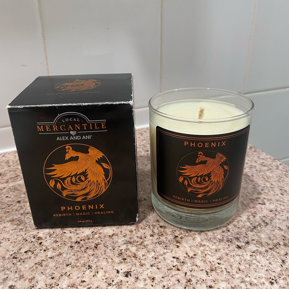 Alex and Ani Mercantile candle. Phoenix. New